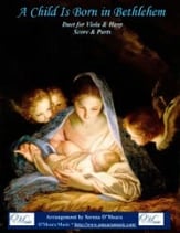 A Child Is Born In Bethlehem, Duet for Viola & Harp P.O.D cover